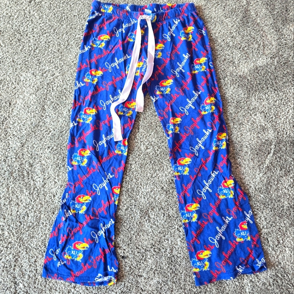 Blue Kansas Jayhawks Pajama Pants